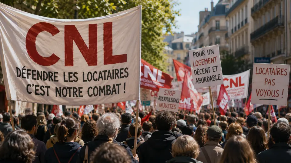 Mobilisation de CNL Grand Est, association de locataires, pour la défense du logement
